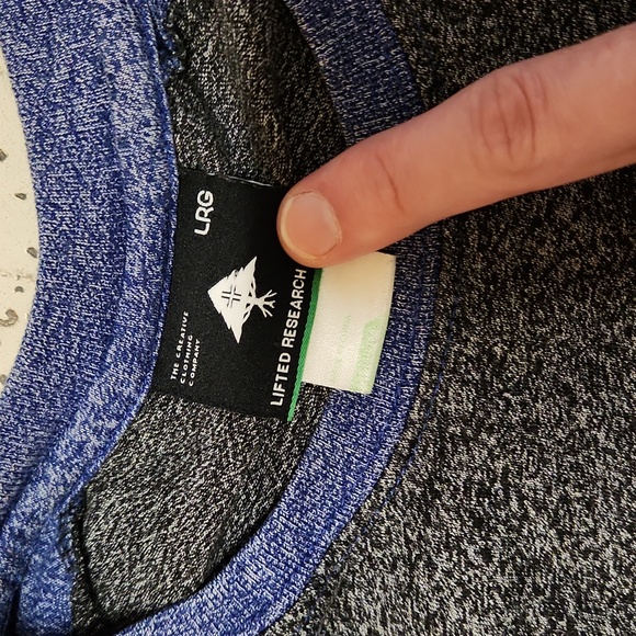 Lrg Lifted Research Group Spell Out Long Sleeve T Shirt - Picture 4 of 5